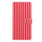 For iPhone 15 Pro Wallet Case Vintage Stripes Leather Stand Flip Phone Cover with Wrist Strap - Red - 4