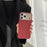 For iPhone 17 Pro Max Magnetic Case Ripple Texture Shockproof TPU Phone Cover with Tempered Glass Screen Protector - Red - 2