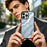 EYCASE for iPhone 13 Pro Max Magnetic Case Marble Pattern TPU + Acrylic Shockproof Phone Cover - Blue Gold Sand Marble Pattern - 5