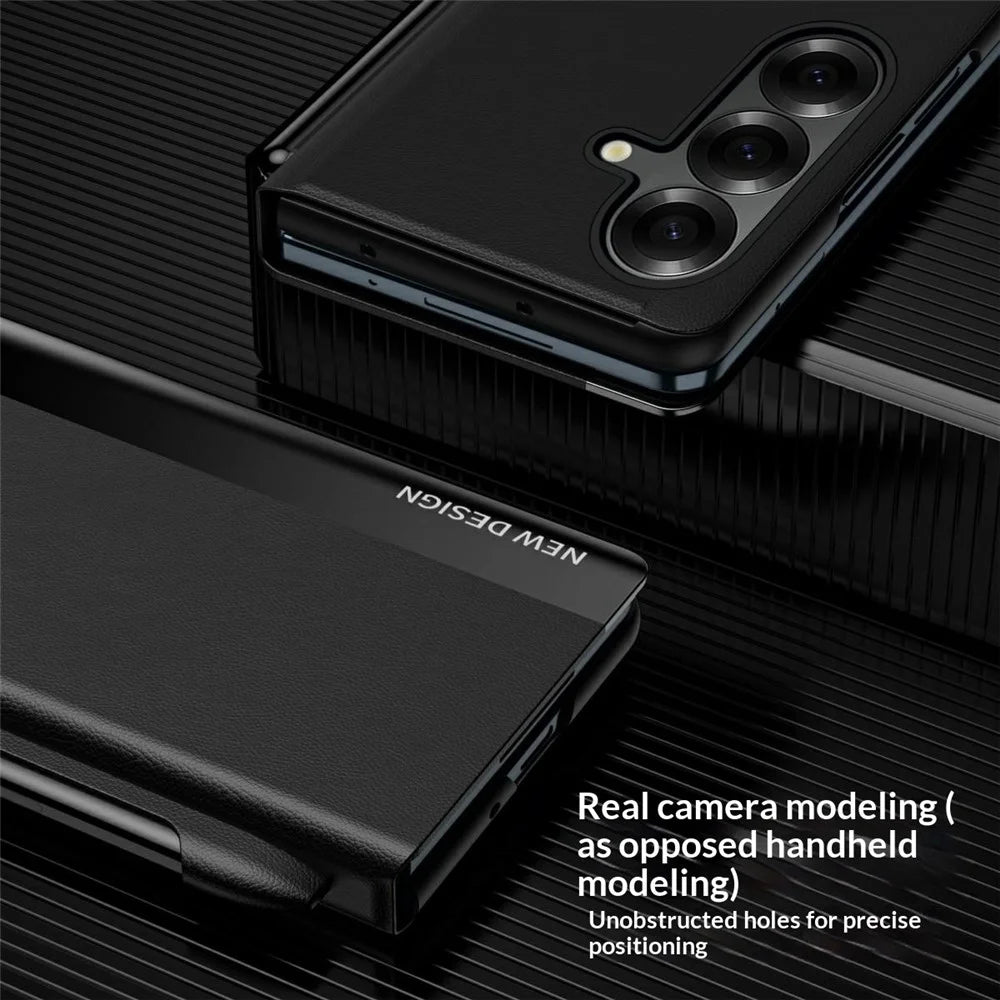 For Samsung Galaxy Z Fold8 Ultra Case Stand Leather Phone Cover with Pen Holder - Green - 7