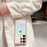 For Samsung Galaxy S25 Ultra Case Heart Pattern Iridescent Gradient TPU Phone Cover with Beaded Strap - Colorful White - 4