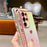 For Samsung Galaxy S25 Ultra Case Heart Pattern Iridescent Gradient TPU Phone Cover with Beaded Strap - Colorful White - 7