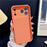 For iPhone  18 Pro / 17  Pro Magnetic Case TPU Acrylic Tempered Glass Back Panel Protective Phone Cover - Orange - 3