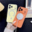 For iPhone  18 Pro / 17  Pro Magnetic Case TPU Acrylic Tempered Glass Back Panel Protective Phone Cover - Orange - 5