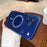 For iPhone 17 Pro Magnetic Case Matte PC + TPU Heat Dissipation Phone Cover with Tempered Glass Screen Protector - Blue - 2