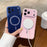 For iPhone 17 Pro Magnetic Case Matte PC + TPU Heat Dissipation Phone Cover with Tempered Glass Screen Protector - Blue - 5