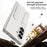 For Samsung Galaxy Z Fold8 Ultra Case Card Slot Kickstand Hinge Protection PC Shockproof Phone Cover - White - 6