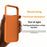 For iPhone 17 Pro Magnetic Case Woven Tech Fabric + TPU + PC Shockproof Protective Cover - Orange - 2