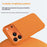 For iPhone 17 Pro Magnetic Case Woven Tech Fabric + TPU + PC Shockproof Protective Cover - Orange - 4