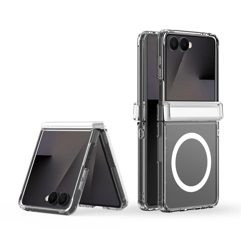 DUX DUCIS for Samsung Galaxy Z Flip8 Clin Series Back Cover PC + TPU Clear Phone Case - Clear - 1