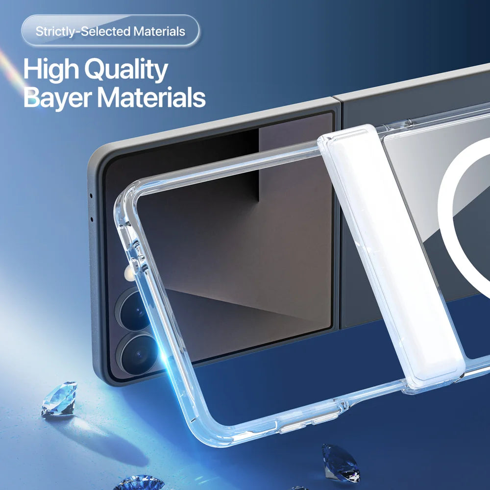 DUX DUCIS for Samsung Galaxy Z Flip8 Clin Series Back Cover PC + TPU Clear Phone Case - Clear - 6