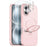 NORTHJO For iPhone 16 Case with Magnetic Stand Compatible with MagSafe Translucent Matte Shockproof Phone Cover with 2Pcs Tempered Glass Protector + 2Pcs Lens Film - Pink - 1