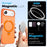 NORTHJO For iPhone Air Case with Magnetic Stand Compatible with MagSafe Translucent Matte Shockproof Phone Cover with 2Pcs Tempered Glass Protector + 2Pcs Lens Film - Orange - 2