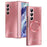 For Samsung Galaxy Z Fold8 Ultra Magnetic Case Electroplated PC Shockproof Protective Cover with Tempered Glass Film - Rose Gold - 2