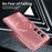 For Samsung Galaxy Z Fold8 Ultra Magnetic Case Electroplated PC Shockproof Protective Cover with Tempered Glass Film - Rose Gold - 6
