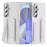 For Samsung Galaxy Z Fold8 Ultra Case Card Slot Kickstand Wristband Hard PC Phone Cover with Tempered Glass Film - Blue - White - 1