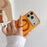 For iPhone 17 Pro Magnetic Case 2-in-1 Dual Color Shockproof Cover with 360° Rotating Ring Kickstand - Orange - 6