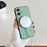 For iPhone 17 Magnetic Case 2-in-1 Dual Color Shockproof Cover with 360° Rotating Ring Kickstand - Orange - 3