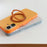 For iPhone 17 Magnetic Case 2-in-1 Dual Color Shockproof Cover with 360° Rotating Ring Kickstand - Orange - 5