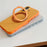 For iPhone 16 Magnetic Case 2-in-1 Dual Color Shockproof Cover with 360° Rotating Ring Kickstand - Orange - 7