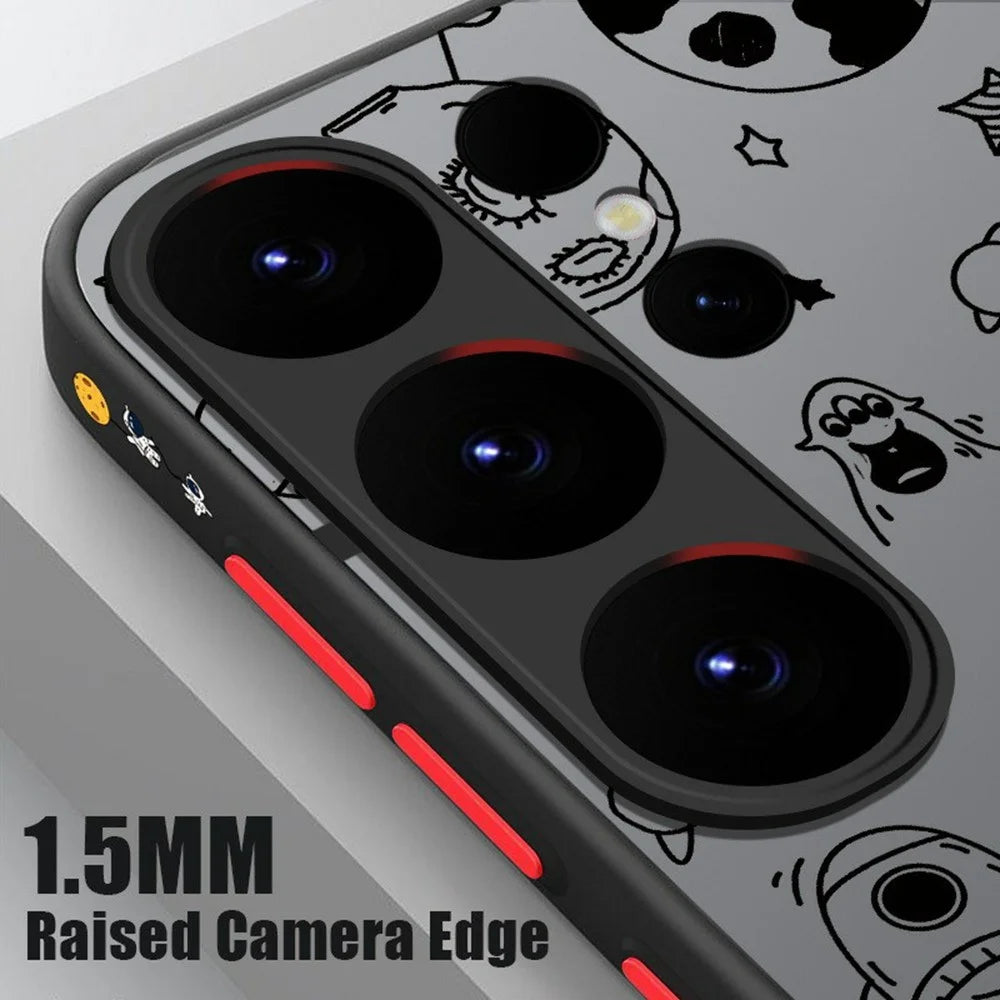 For Samsung Galaxy S25 Ultra Magnetic Case Astronaut Pattern Shockproof PC + TPU Phone Cover - A241 / UFO Astronaut - 5