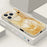 For iPhone 17 Pro Case Marble Pattern Liquid Silicone Straight Edge Protective Phone Cover - B194B4 / Antique White - 2