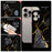 For iPhone 17 Pro Case Marble Pattern Liquid Silicone Straight Edge Protective Phone Cover - B194B4 / Antique White - 4