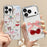 For iPhone 17 Pro Max Case Bow Pattern UV Printing Soft TPU Phone Cover with Camera Lens Frame - B118TR - 5