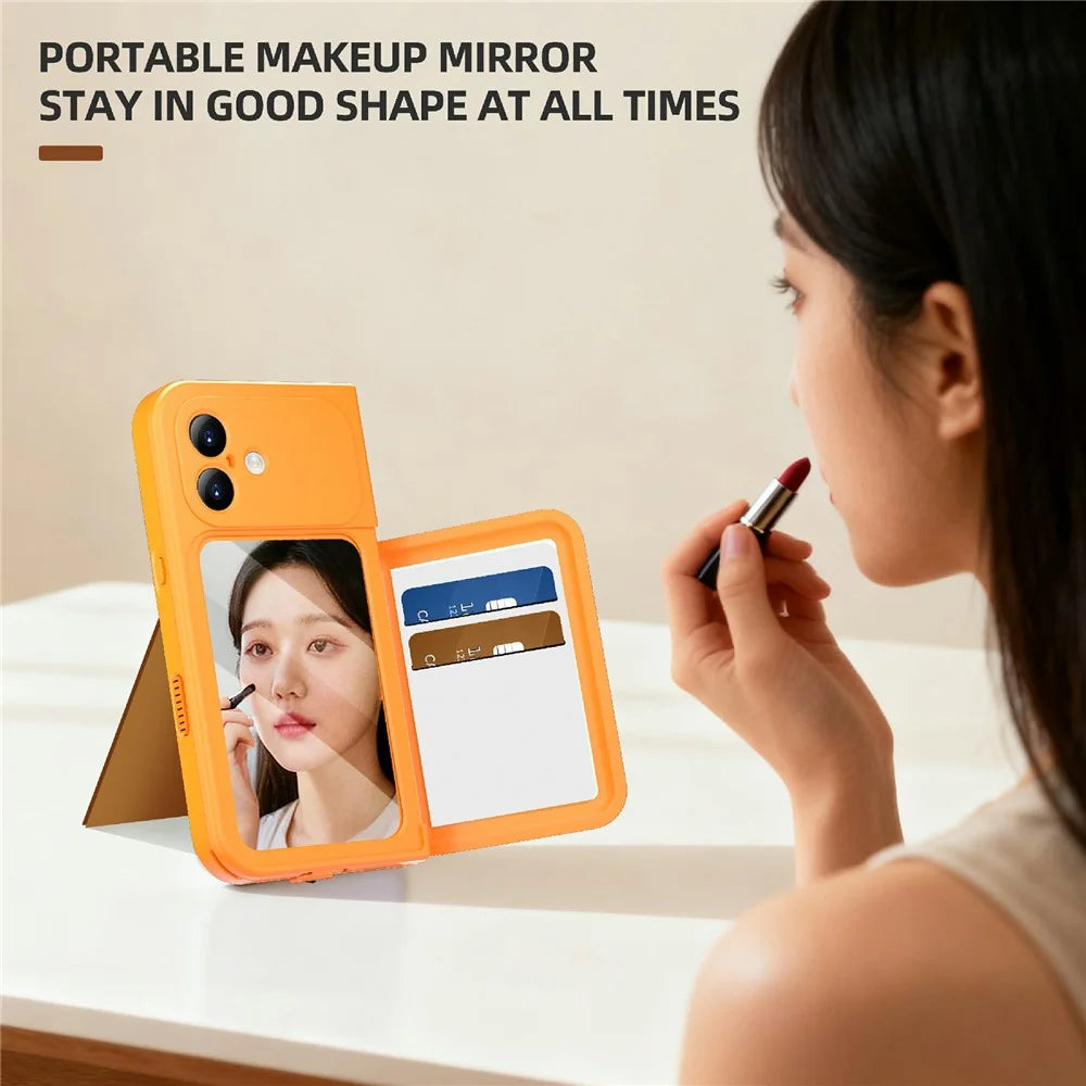 SHELLBOX for iPhone 17 Waterproof Case IP68 2m Shockproof Phone Cover with Strap - Orange - 3