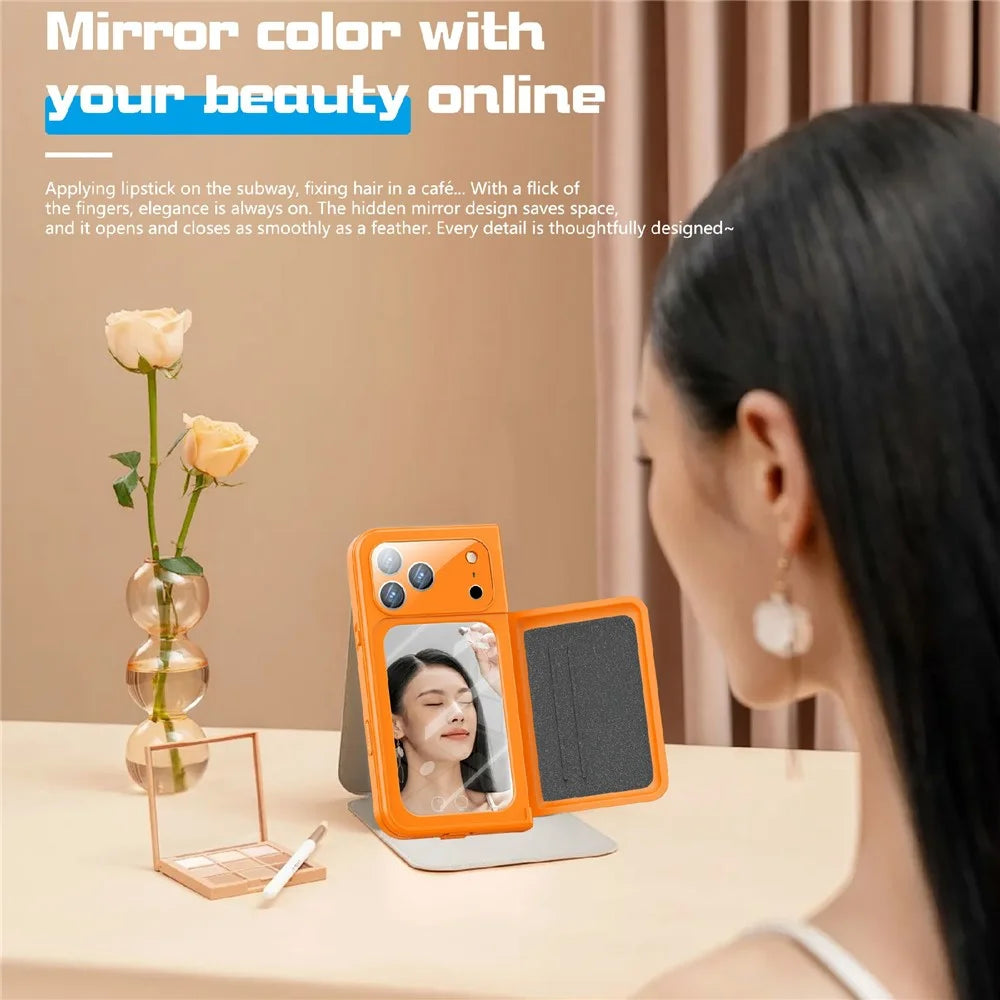 SHELLBOX for iPhone 17 Pro Waterproof Case IP68 2m Shockproof Phone Cover with Strap - Orange - 2