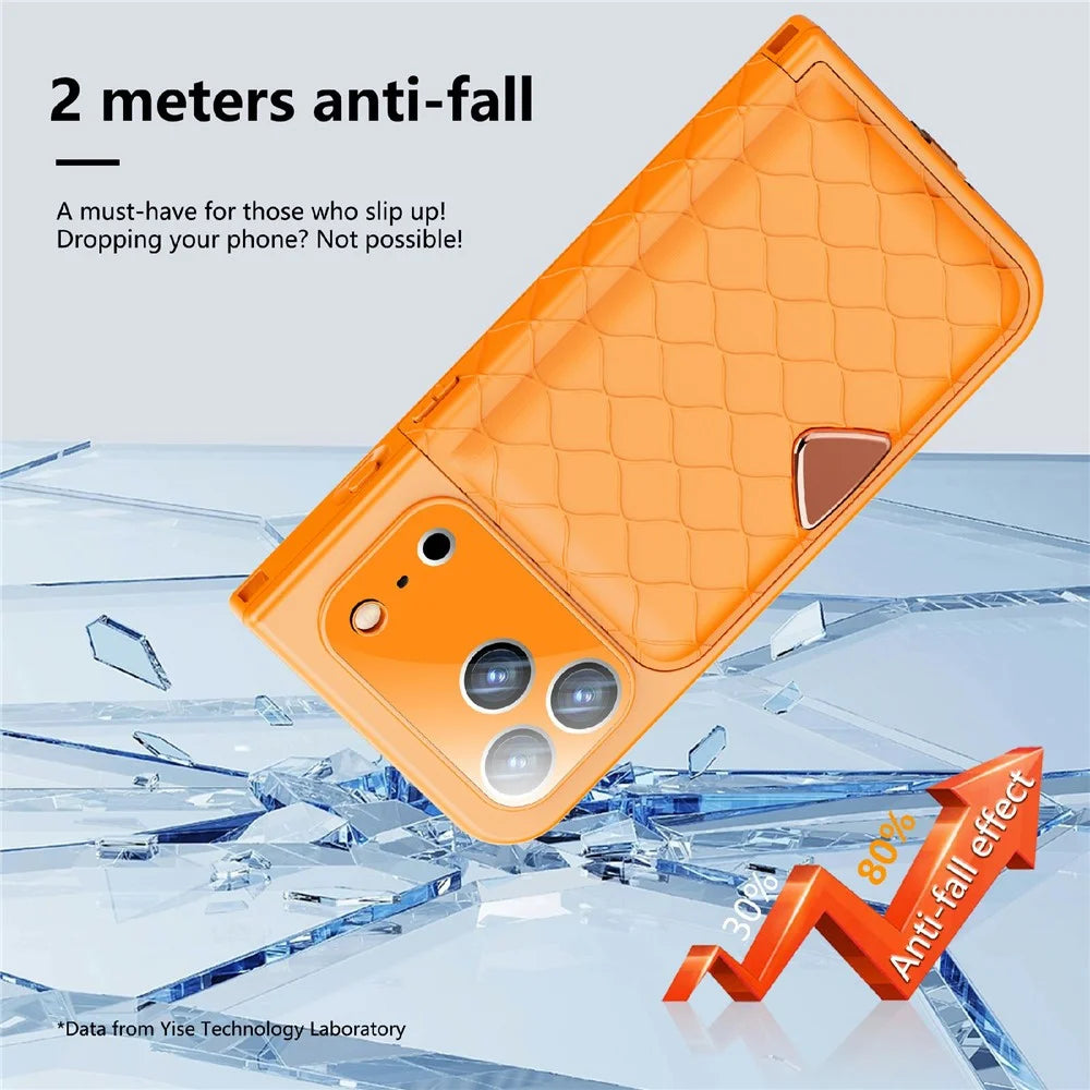 SHELLBOX for iPhone 17 Pro Waterproof Case IP68 2m Shockproof Phone Cover with Strap - Orange - 5