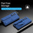 For Samsung Galaxy Z Fold8 Ultra Case Kickstand Wristband PC Phone Protective Cover with Tempered Glass Screen Protector - Blue - 2