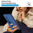 For Samsung Galaxy Z Fold8 Ultra Case Kickstand Wristband PC Phone Protective Cover with Tempered Glass Screen Protector - Blue - 4