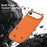For iPhone Air Magnetic Case Tech Fabric Coated TPU + PC Anti-Drop Phone Cover - Orange - 2