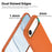 For iPhone Air Magnetic Case Tech Fabric Coated TPU + PC Anti-Drop Phone Cover - Orange - 3