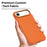 For iPhone Air Magnetic Case Tech Fabric Coated TPU + PC Anti-Drop Phone Cover - Orange - 4