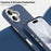 For iPhone 17 Magnetic Case Fine Grid Texture Leather Back Phone Cover with Detachable Card Holder - Sapphire - 6