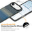 For iPhone Air Magnetic Case Gradient Rainbow Leather Coated TPU + PC Hybrid Shockproof Cover - Sapphire - 3