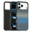 For iPhone 17 Pro Max Magnetic Case Gradient Rainbow Leather Coated TPU + PC Hybrid Shockproof Cover - Sapphire - 1
