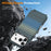 For iPhone 17 Pro Max Magnetic Case Gradient Rainbow Leather Coated TPU + PC Hybrid Shockproof Cover - Sapphire - 5