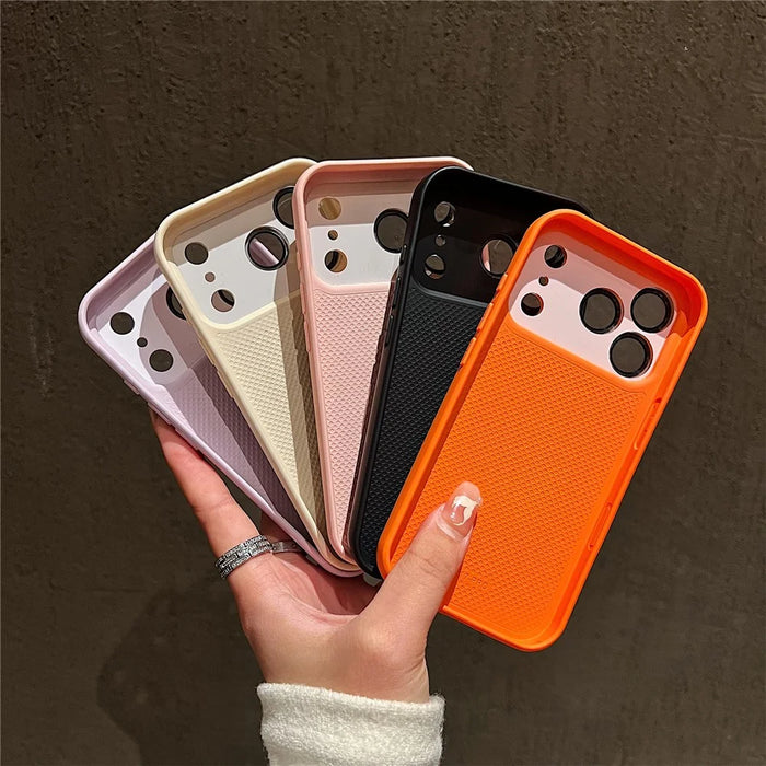 For iPhone 17 Pro Case Gradient TPU + PC Precise Cutout Protective Phone Cover with Lens Film - Orange Yellow - 5
