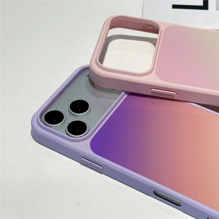 For iPhone 17 Pro Max Magnetic Case Gradient TPU + PC Phone Back Cover - Orange Yellow - 5