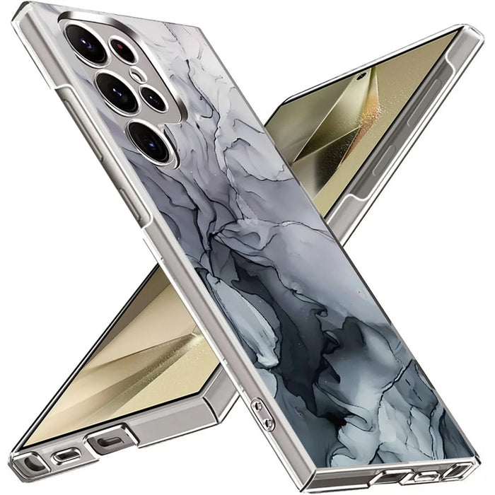 For Samsung Galaxy S26 Ultra Case Marble Pattern UV Printed Hard PC Protective Phone Cover - GA408TR - 1