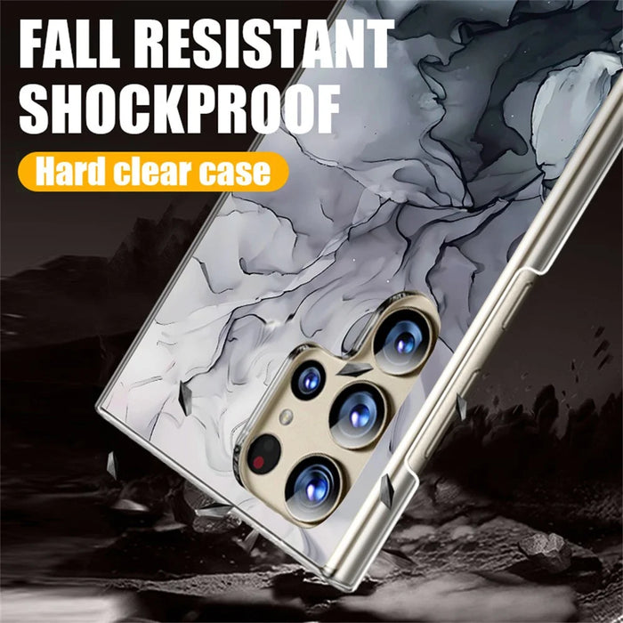 For Samsung Galaxy S26 Ultra Case Marble Pattern UV Printed Hard PC Protective Phone Cover - GA408TR - 4