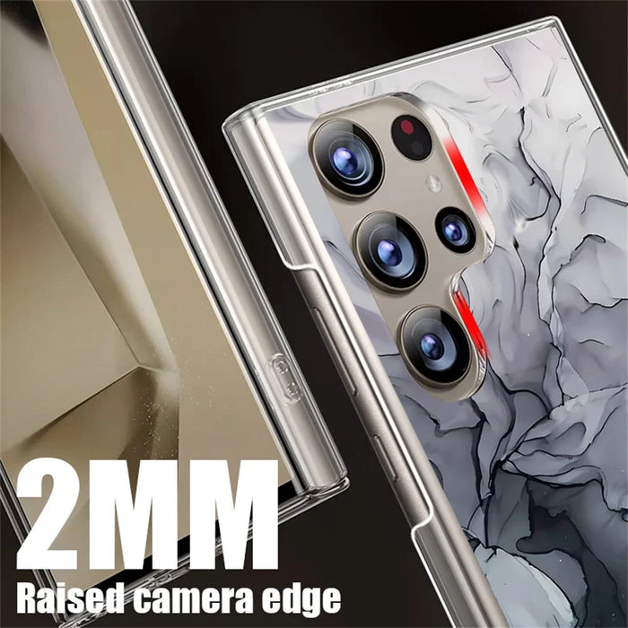 For Samsung Galaxy S26 Ultra Case Marble Pattern UV Printed Hard PC Protective Phone Cover - GA408TR - 5