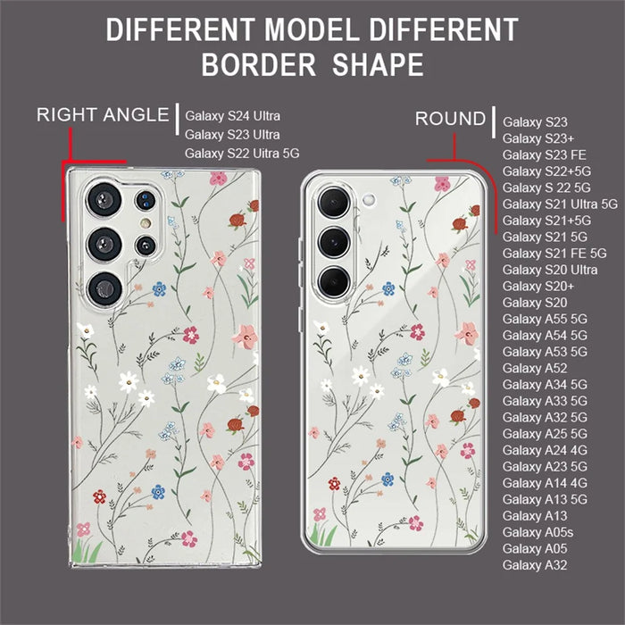 For Samsung Galaxy S26 Ultra Case UV Printing Floral Pattern Hard PC Shockproof Back Cover - GB169TRGM - 7