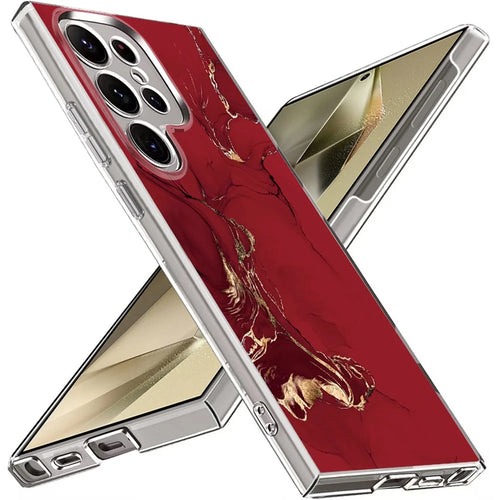 For Samsung Galaxy S26 Ultra Case UV Printed Marble Design Hard PC Protective Phone Cover - GB193TRGM - 1