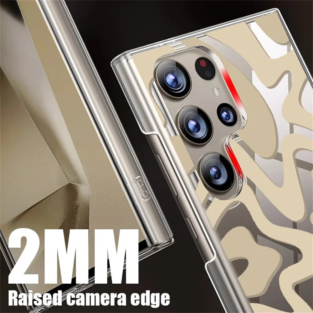 For Samsung Galaxy S25 Ultra Case Leopard Pattern UV Printing Hard PC Protective Phone Cover - GA159TRGM - 3