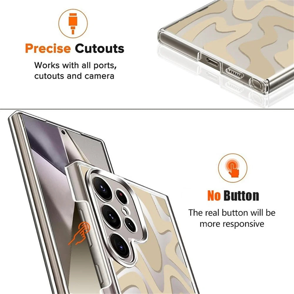 For Samsung Galaxy S25 Ultra Case Leopard Pattern UV Printing Hard PC Protective Phone Cover - GA159TRGM - 6