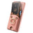 For Google Pixel 10a PU Leather Phone Back Cover with Cute Bear Design Card Holder - Pink - 4